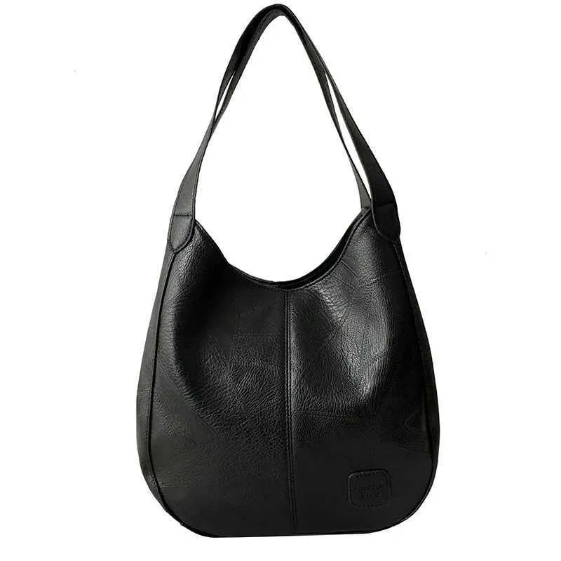 Women Vintage Shoulder Bag Designers PU Leather Handbags Female Top-handle Hobo Bags Fashion Brand Large Capacity_voghion.com