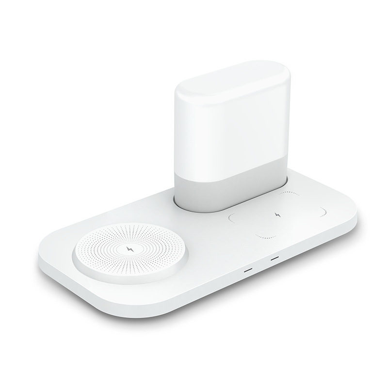 Încărcător wireless multifuncțional cu atmosferă, lumină de noapte, încărcător wireless pentru telefon desktop de 15W, suportă dropshipping_voghion.com