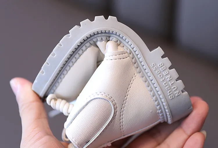 Kids Leather Waterproof Children Sneakers for Baby Girls Boots Toddler Boys Shoes Happysteps School Party Size_voghion.com