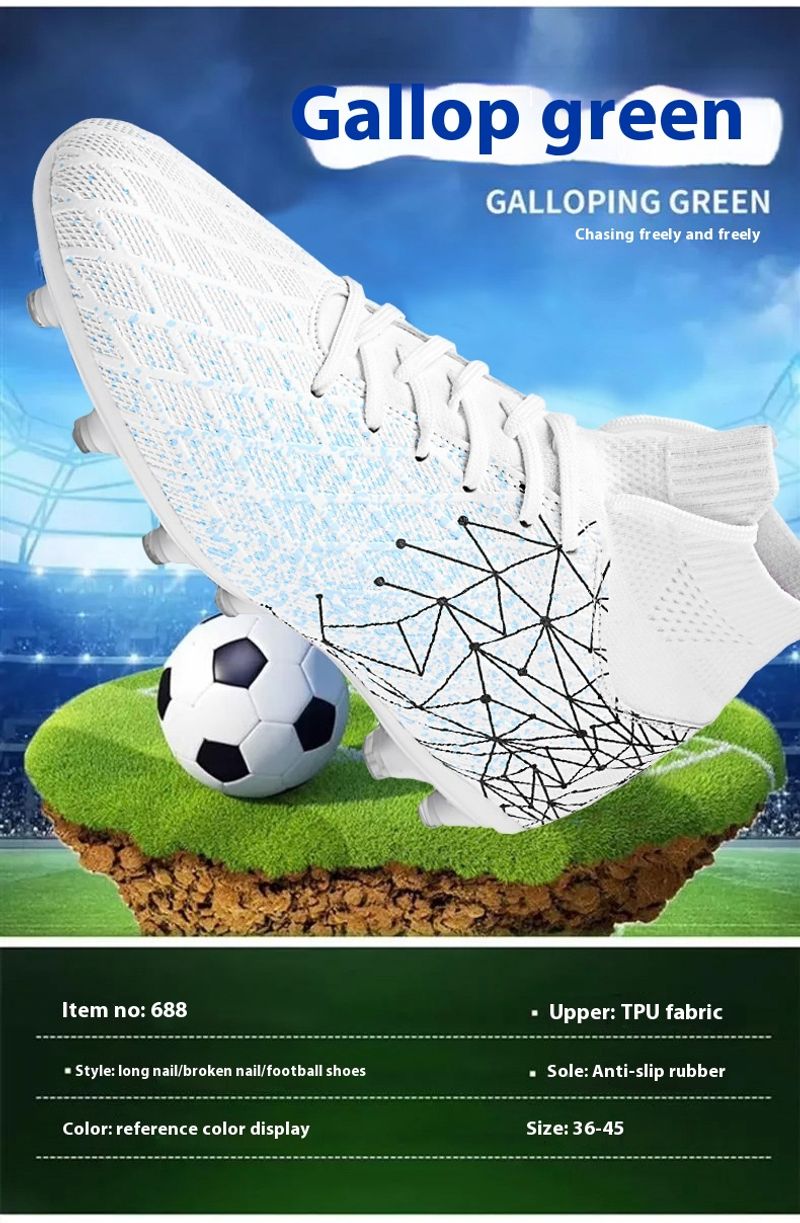 High-Top-Fußballschuhe für Männer und Frauen Modelle mit langen Spikes Jugend Sekundarschüler professionelles_voghion.com