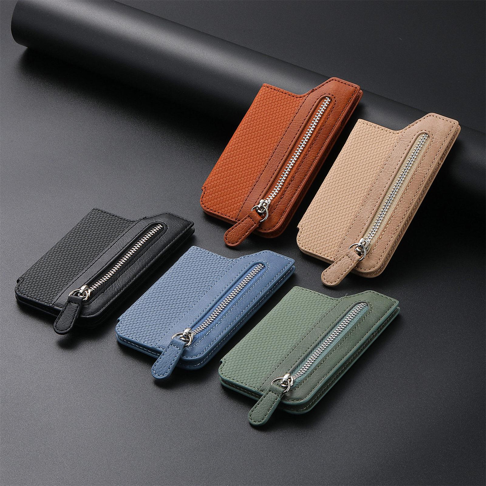 Mobile Phone Card Bag, Card Sleeve, Left And Right Flap, Multi-insert Card Holder, Mobile Phone Bag, Creative Personality, Back Sticker Card Bag_voghion.com