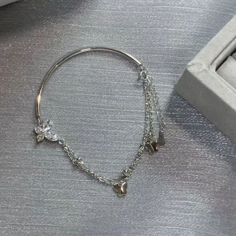 Butterfly Half Bracelet W, Colorless Instagram, Small Elegant Design, Simple And Elegant, Valentine's Day Gift For_voghion.com