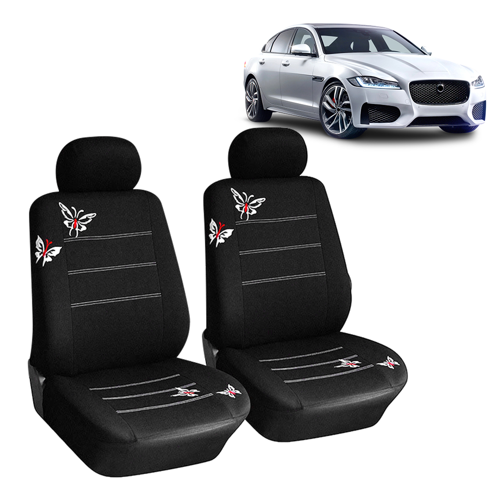 Schutzkissen Schmetterling Stickerei Matte Schützen Sie vordere und hintere Autositzbezüge 4/9-teiliges Set_voghion.com