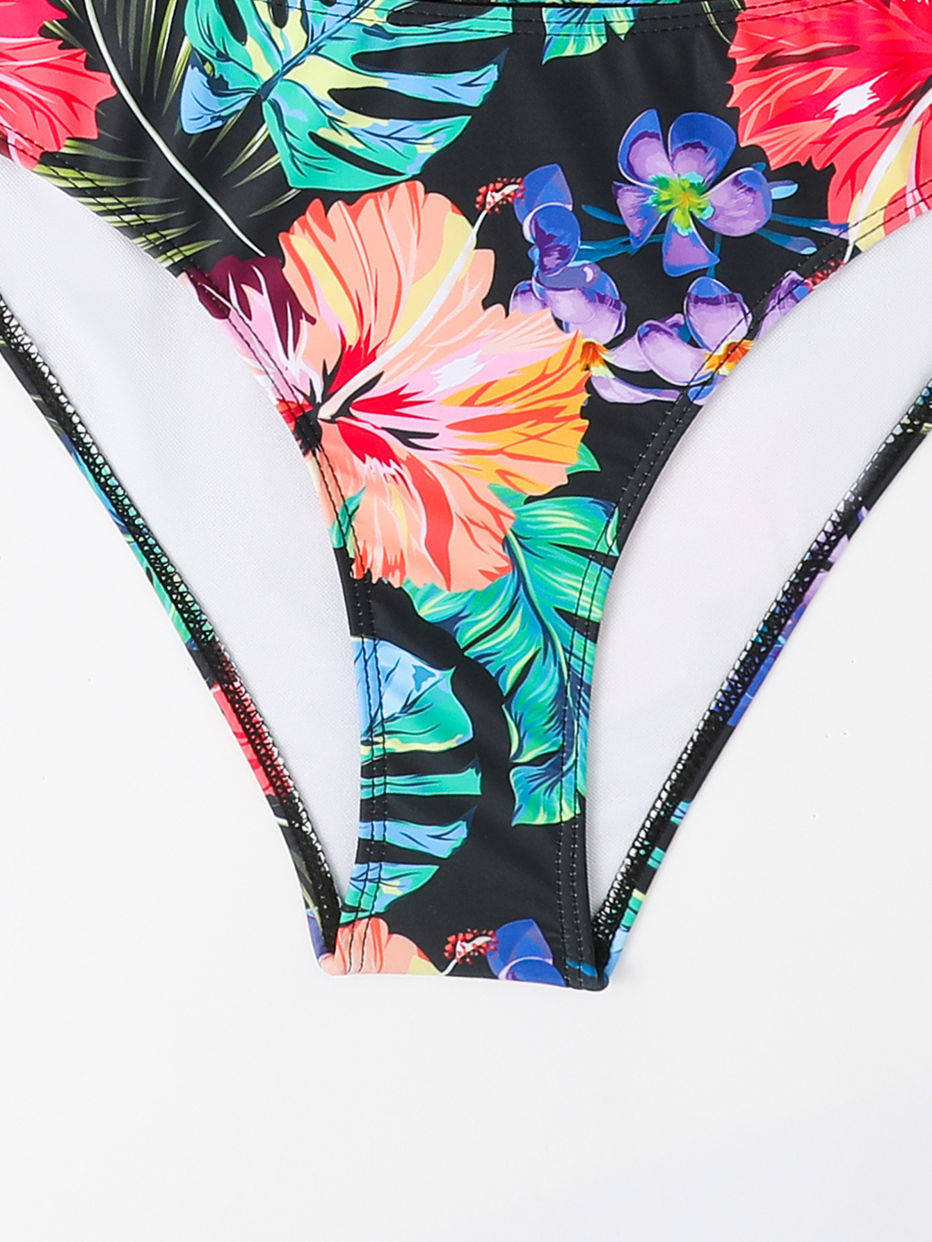 Frauen sexy langarm split bikini badeanzug frauen_voghion.com