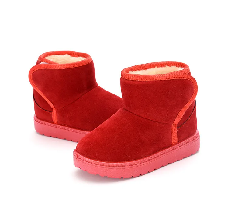 Cizme de iarnă antiderapante pentru copii, model cald, cu zăpadă, pentru copii, Littlesprouts, schi, culoare solidă, talpă moale și groasă_voghion.com