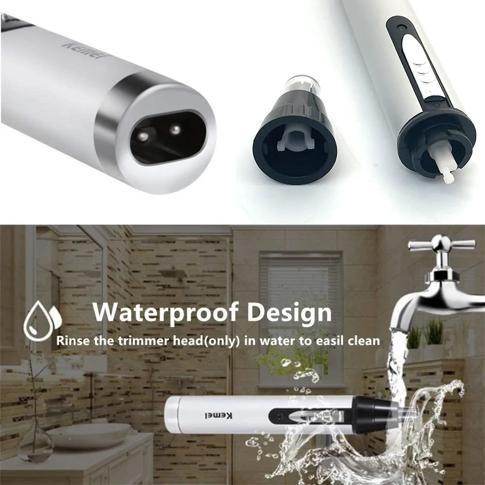 Kit de toilettage 4 en 1 : tondeuse nez, oreilles, sourcils et barbe, rechargeable par USB_voghion.com