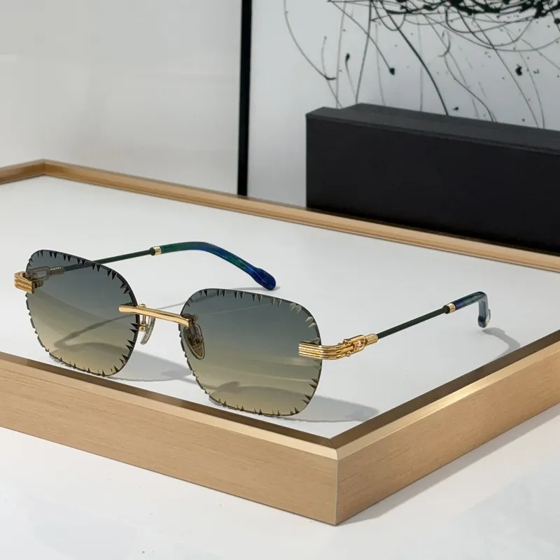 Diamond Cut Lens Sunglasses For Women And Men Unisex Rimless_voghion.com