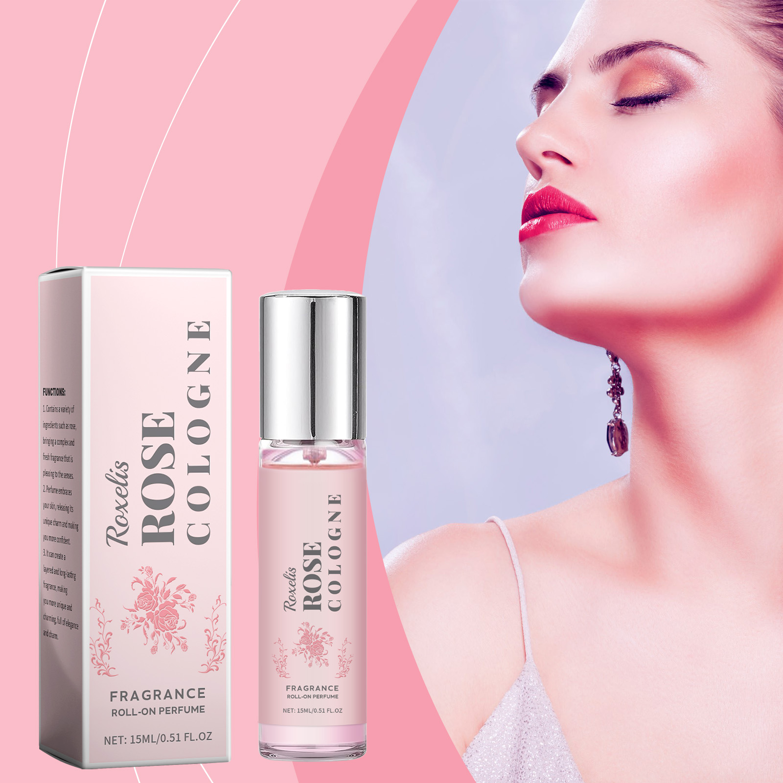Roxelis rose eau de toilette för damer elegant rosdoft_voghion.com