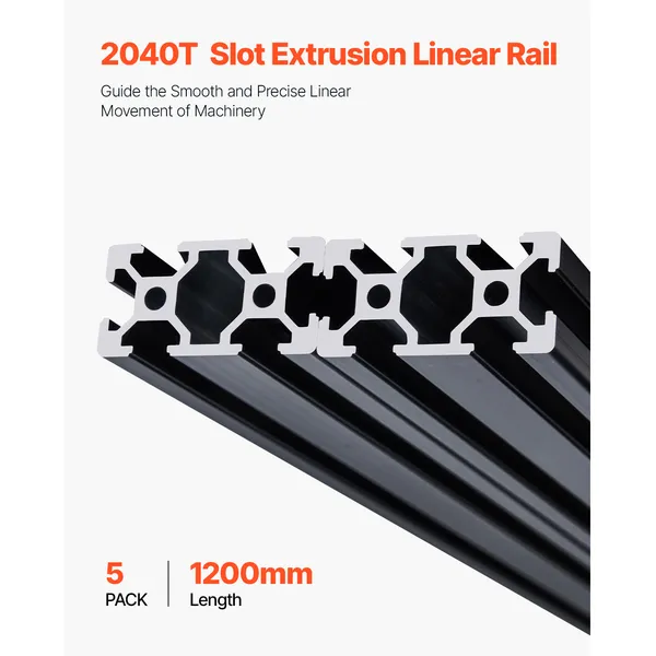 5-piece Anodized Aluminium Extrusion Rail T-slot For 3d Printers_voghion.com