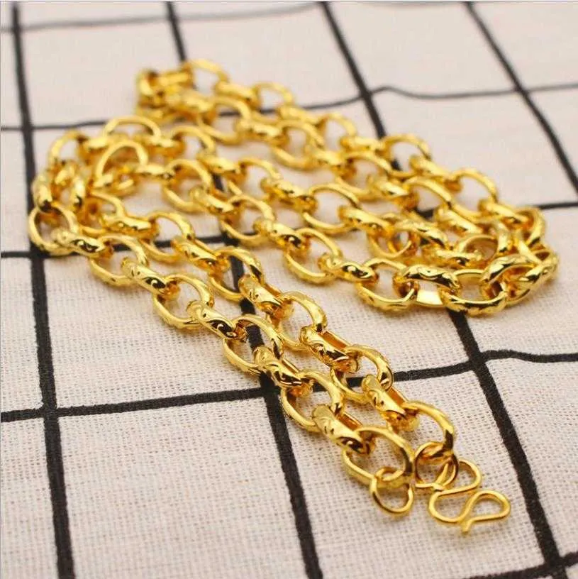 Männlicher Anhänger, klassischer massiver Gold gefüllter Männer-Anhänger aus Gelbgold für Männer, Partyschmuck, L2404_voghion.com