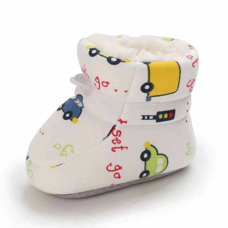 Bebê antiderrapante recém-nascido criança sapatos inverno infantil enfant algodão neve multicolorido desenho animado pequeno cutefeet crianças botas 0-18_voghion.com