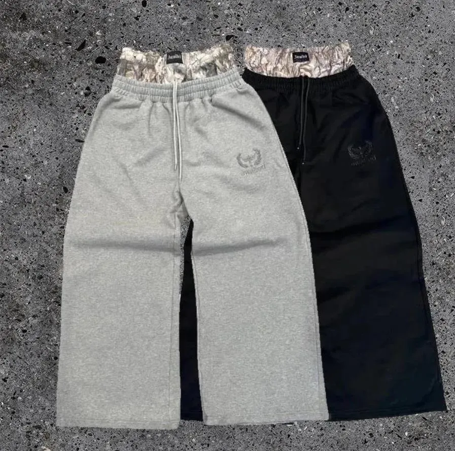 Pantaloni de trening pentru bărbați, designeri, îmbrăcăminte de stradă, cu picioare largi, pentru bărbați, retro, cu talie dublă, cu model de camuflaj brodat, tendință_voghion.com
