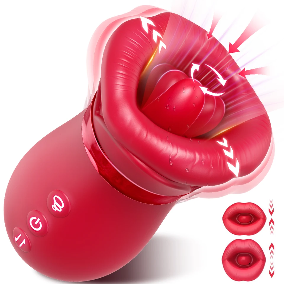 Clitoris Vibrator And Stimulator With Tongue Licking Function_voghion.com