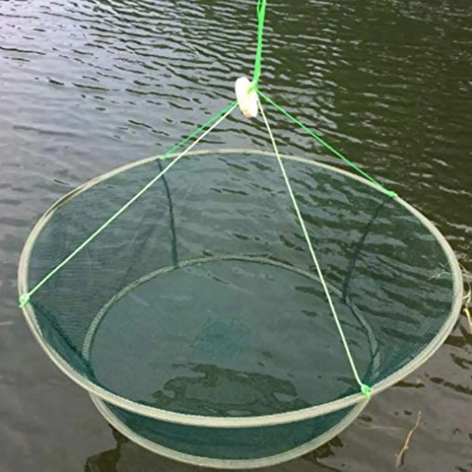 Foldable Drop Net Crayfish Catcher Fish Tank Fishing Rod Trap Cage Shrimp Bait Crab L7F4 250420_voghion.com