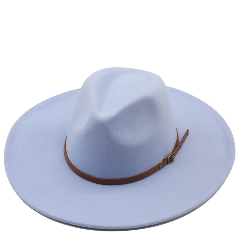 Classical Wide Brim Porkpie Fedora Hat Camel Black Men Women Crushable Winter cap Derby Wedding Church Jazz Hats aa11_voghion.com