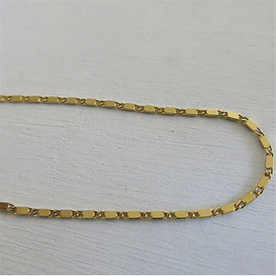 Simple Woman Anklets Casual/Sporty 14K Gold Chain Women Ankle Bracelet Jewelry_voghion.com