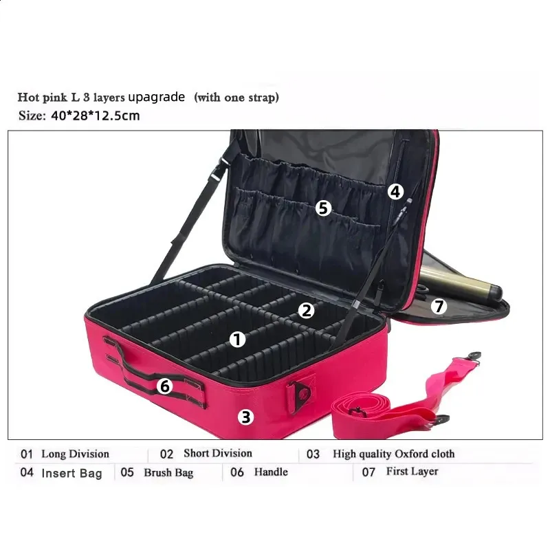Upgrade-Kosmetiktasche mit großer Kapazität -selg Professioneller Reise-Make-up-Koffer für Frauen 240723_voghion.com