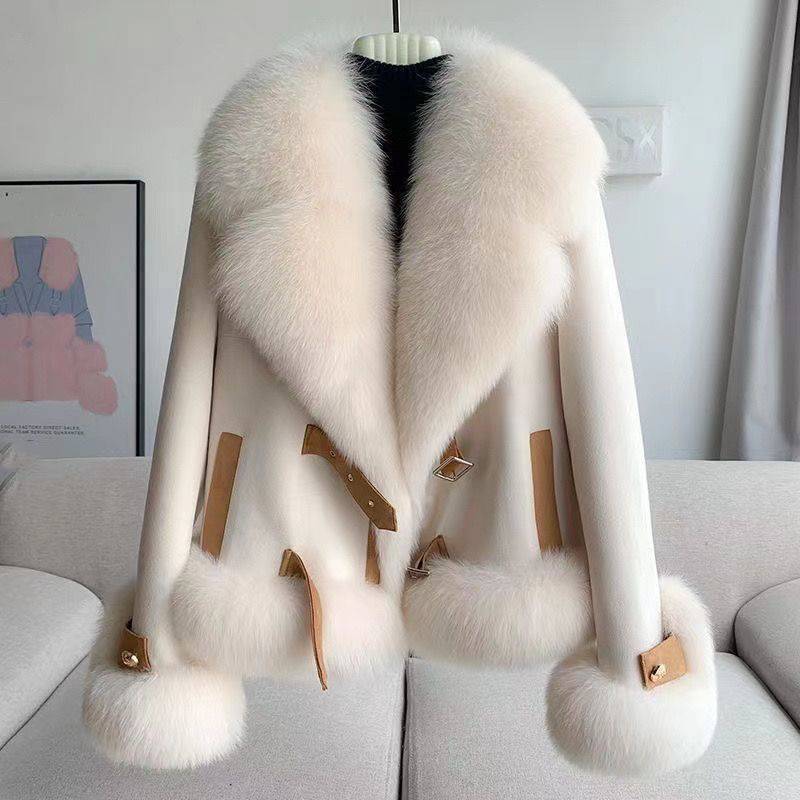 Vêtements pour femmes nouvelle veste en cuir mode hiver en cuir