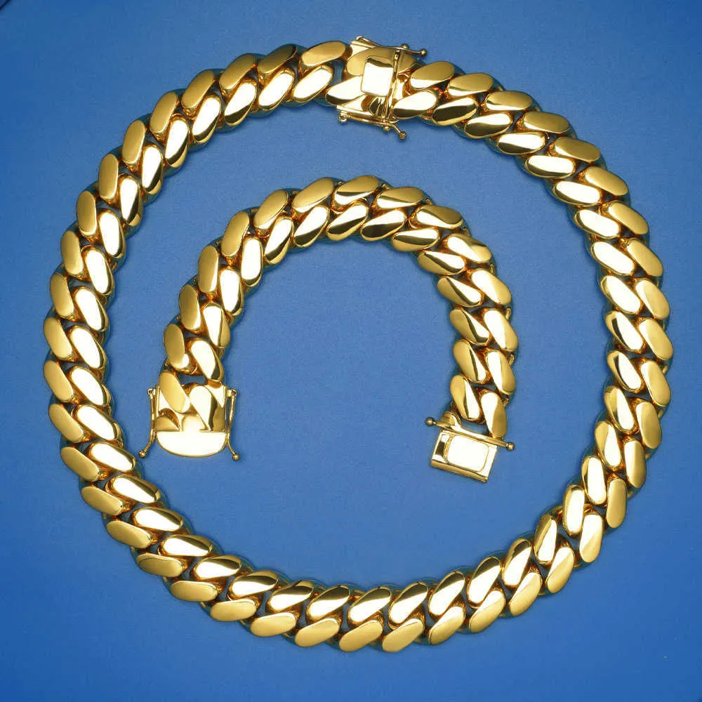 Choker Custom Link Gold 20Mm Miami Cuban Chain Necklace_voghion.com