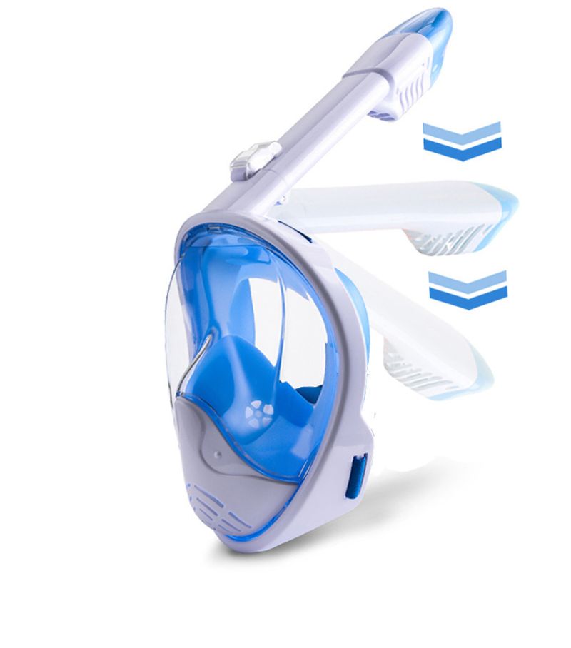 Snorkeg mask for children Nose protection silicone diving All dry snorkeg goggles_voghion.com