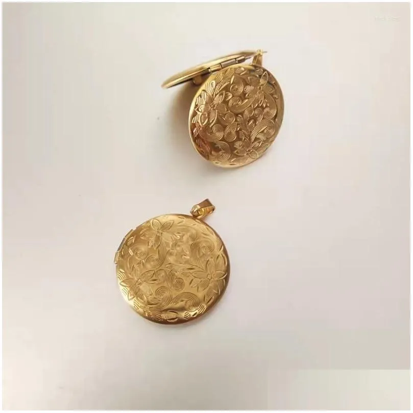 Collier pendentif médaillon en acier inoxydable poli cœur_voghion.com