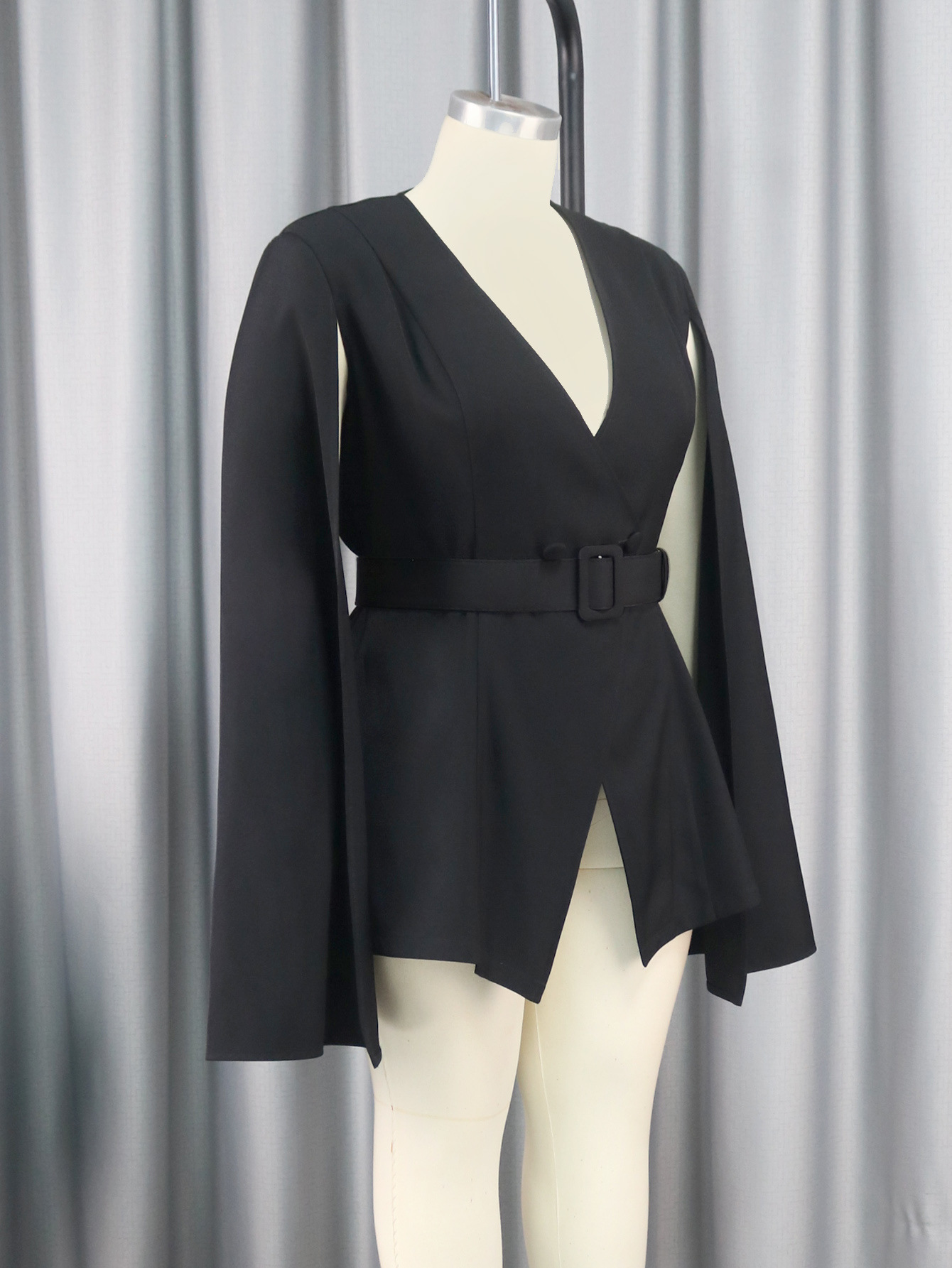 Women's long sleeve small suit fat MM workplace commuting women's clothing Suit coat_voghion.com