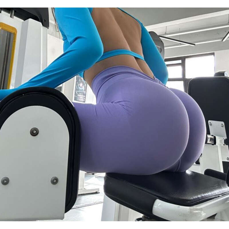 【2645 Mensen Collectie】 Lange Sexy Hete Meid Met Borstkussen, Rugloze Yogakleding, Fitnesstraining, Trendy Lange_voghion.com