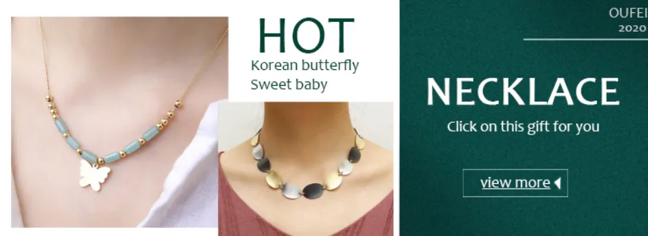Chains OUFEI Stainless Steel Jewelry For Woman Valentines Day Accessories Bohemian Long Necklace Wholesale Lots Bulk_voghion.com