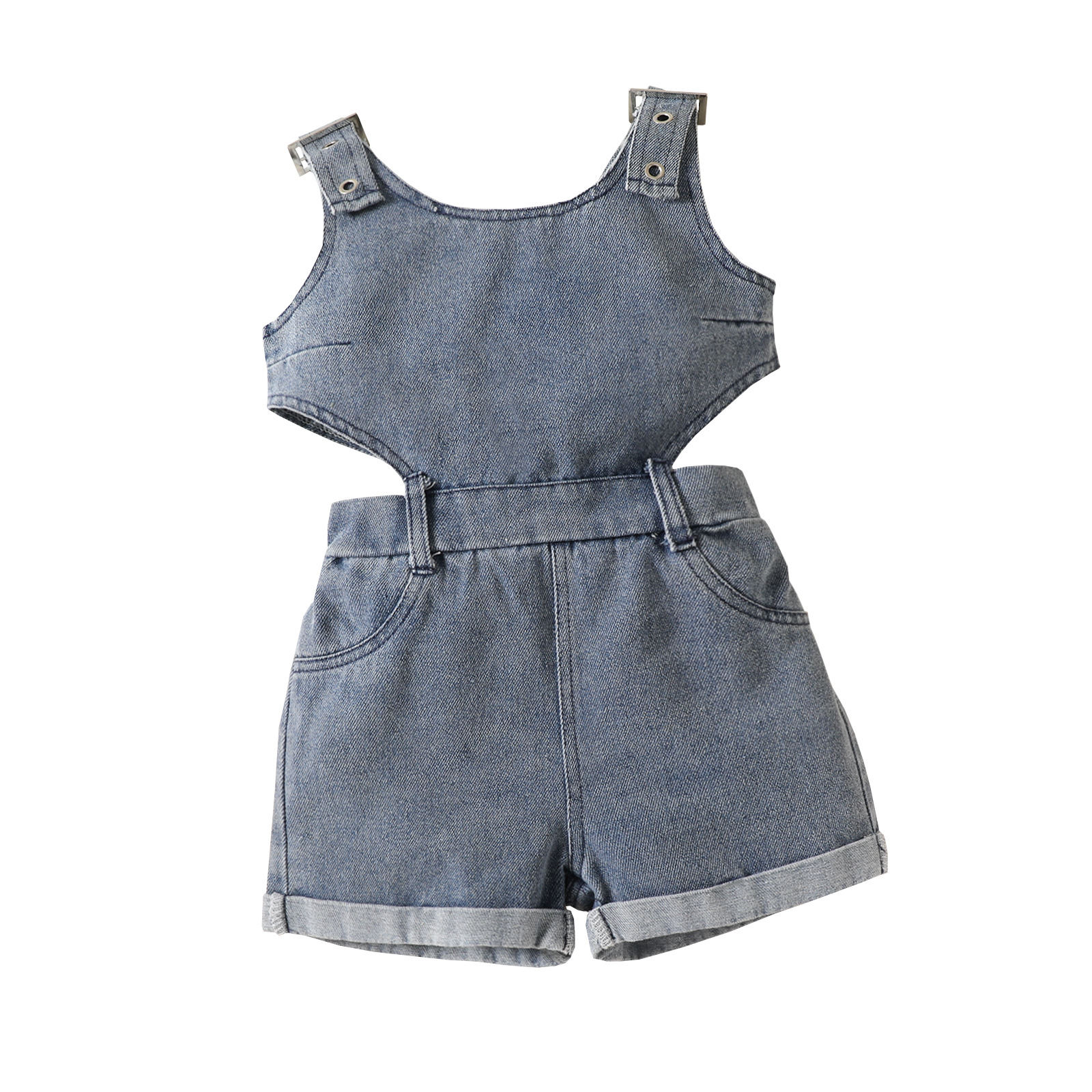 Mutter & Kinder außenhandel kinder kleidung mindest auftrag von einem stück neue 2024 mädchen hosenträger denim shorts mädchen overall_voghion.com