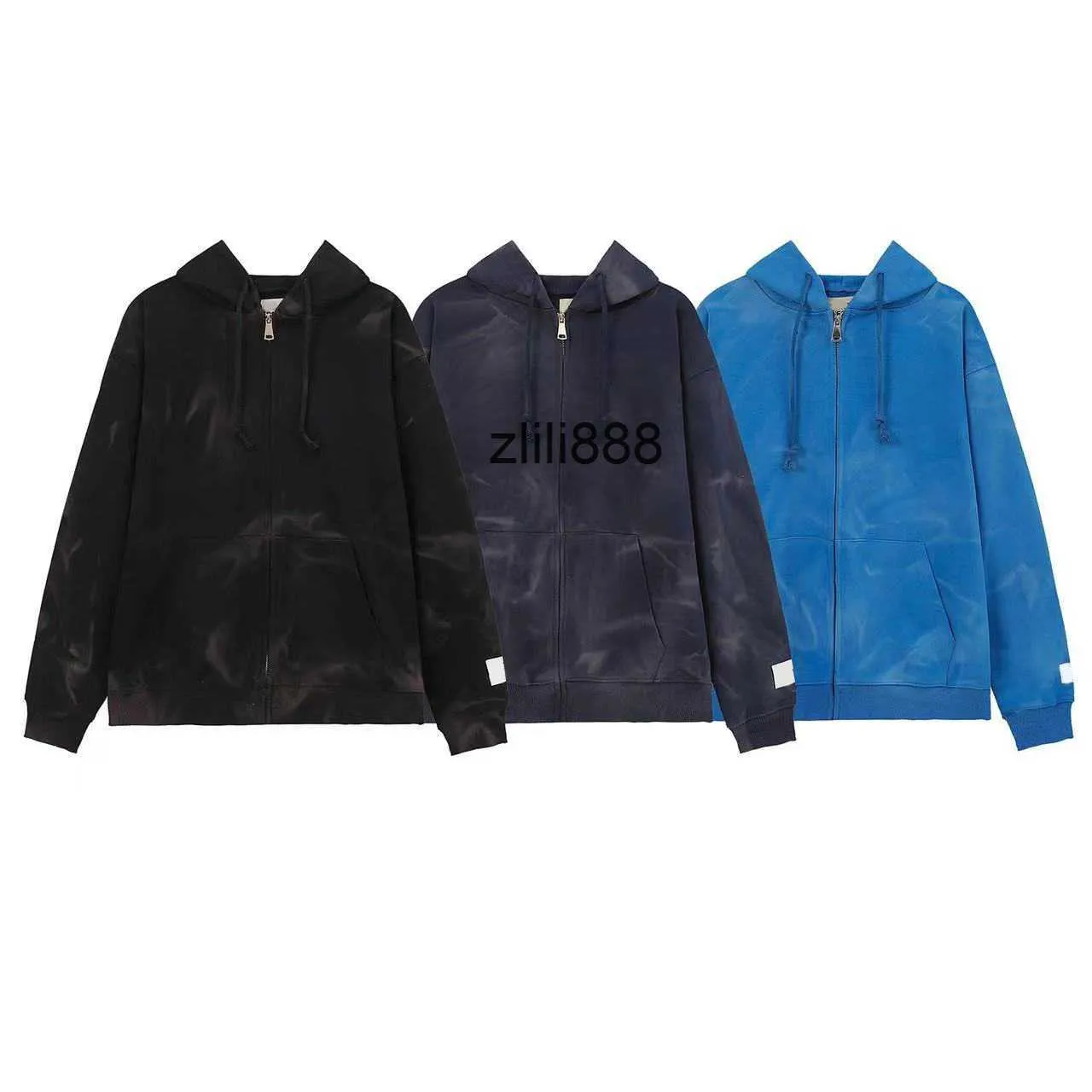 Mens Hoodies Sweatshirts Full Zip Up Jacket Casual Hooded Gallery Letter Dept Loose Long Sleeve Coats Top_voghion.com