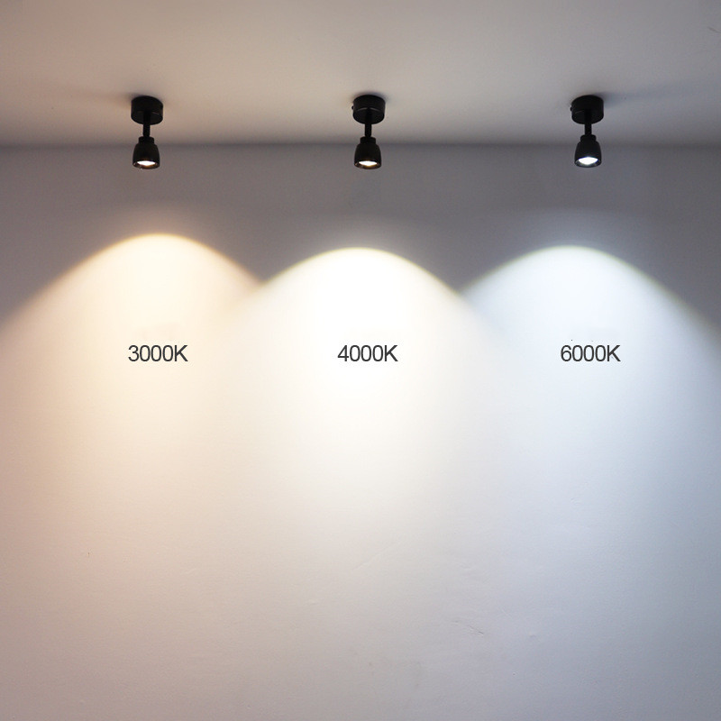 LED Downlight 3w 5w 7w Varm Dag Hvid AC85-265V Overflademonteret Cob Loft Stue Baggrund Væglampe Hjem Belysning_voghion.com