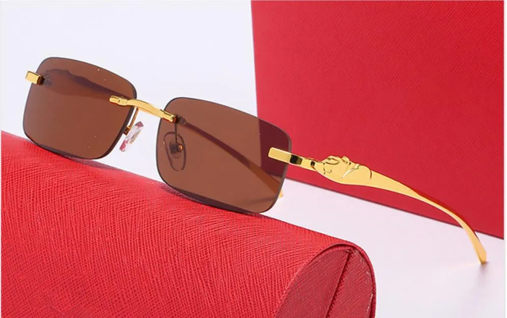 Lunettes de soleil de sport de style français pour hommes, mode écologique, homme et femme, verre sans monture, rétro, vintage, or_voghion.com