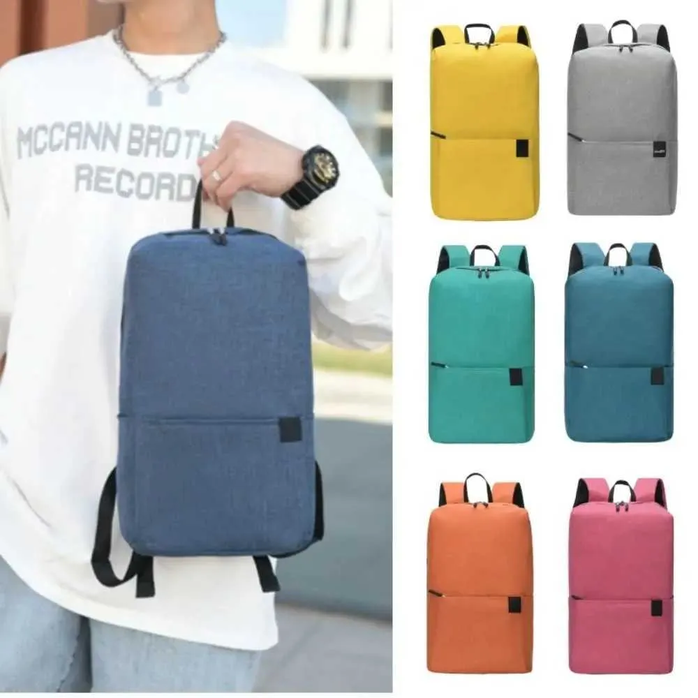 Zaino piccolo in tinta unita, casual, grande capacità, impermeabile, per la scuola, borsa da viaggio, borse scolastiche_voghion.com