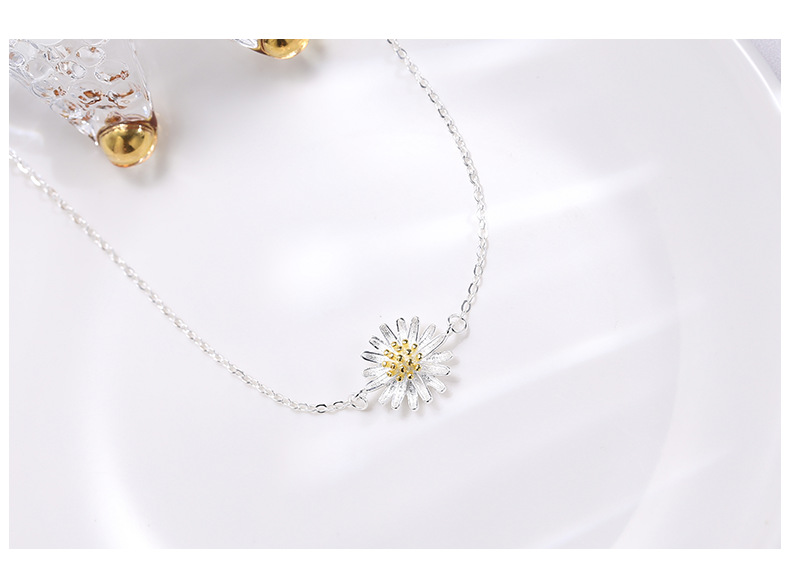 Wanying Jewelry Little Daisy Feet Catena S Argento Sterling Calzature alla moda coreana Semplice e fresco Regalo personalizzato_voghion.com
