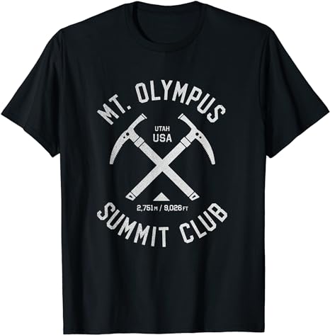 Mount Olympus Summit Club | I climbed Mount Olympus T-Shirt_voghion.com
