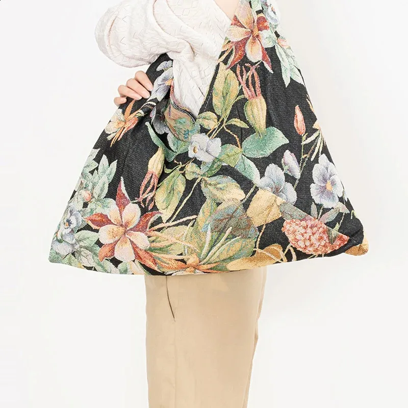 Canvas tote tas voor dames, grote schoudertas met print_voghion.com