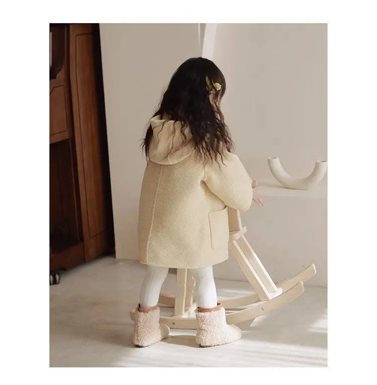 Småbarn Snökomposit Varm Lammull Happysteps Baby Flickor Pojkar Mode Barn Vinterskor Stövlar Storlek US6C-US1Y_voghion.com