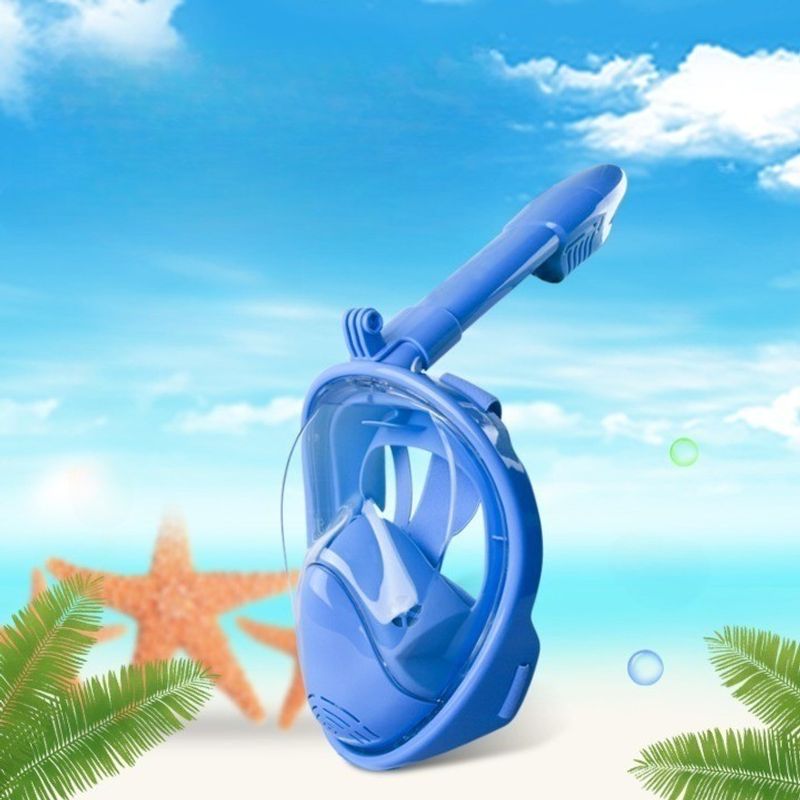 Full dry gear Children's waterproond anti-fog full face diving mask snorkeg kit_voghion.com