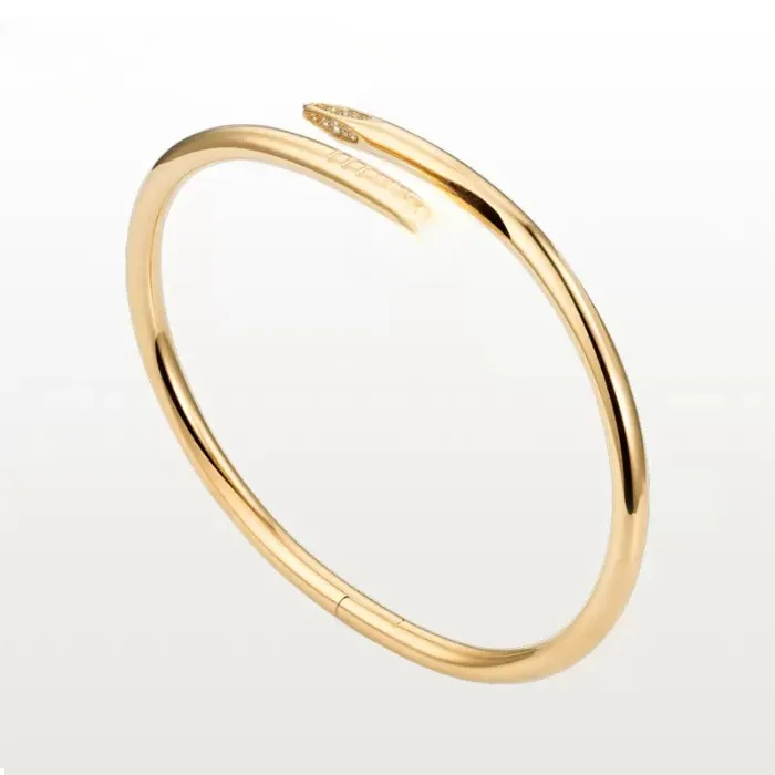 Brățară brățară de designer pentru femei și bărbați, din oțel inoxidabil placat cu aur, argint, trandafir, bijuterii cu diamante_voghion.com