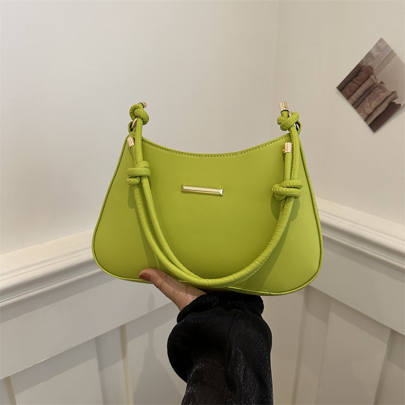 Popular Small Bag Women's Bag 2024 Spring New Versatile Small Square Bag Fashion Candy Color Single Shoulder Underarm Bag_voghion.com
