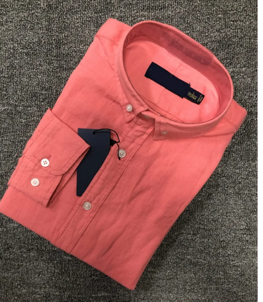 2024 Mens Shirts polo Small horse quality en Embroidery blouse Long Sleeve Solid Color Slim Fit Casual Business clothing_voghion.com