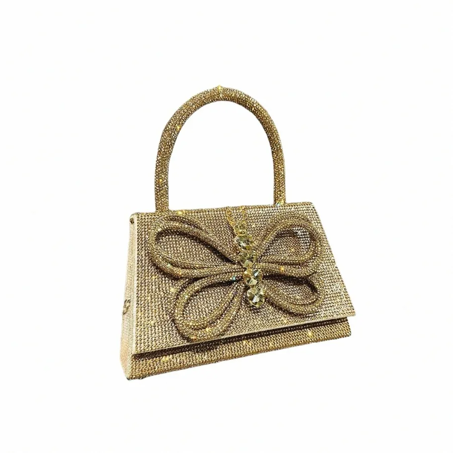 jiomay Golden Rhineste Tote Designer Handtaschen Elegante Geldbörsen für Frauen Shiny Menger Y2K Fi Umhängetasche s1OR #_voghion.com