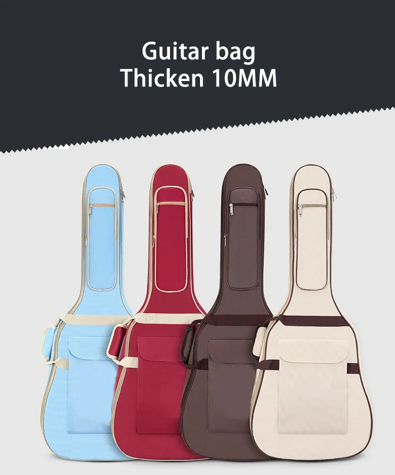 Scione Folk Guitar 10MM Spugna ispessita 4041 pollici Borsa universale per strumenti musicali Custodia per il trasporto acustica 240805_voghion.com