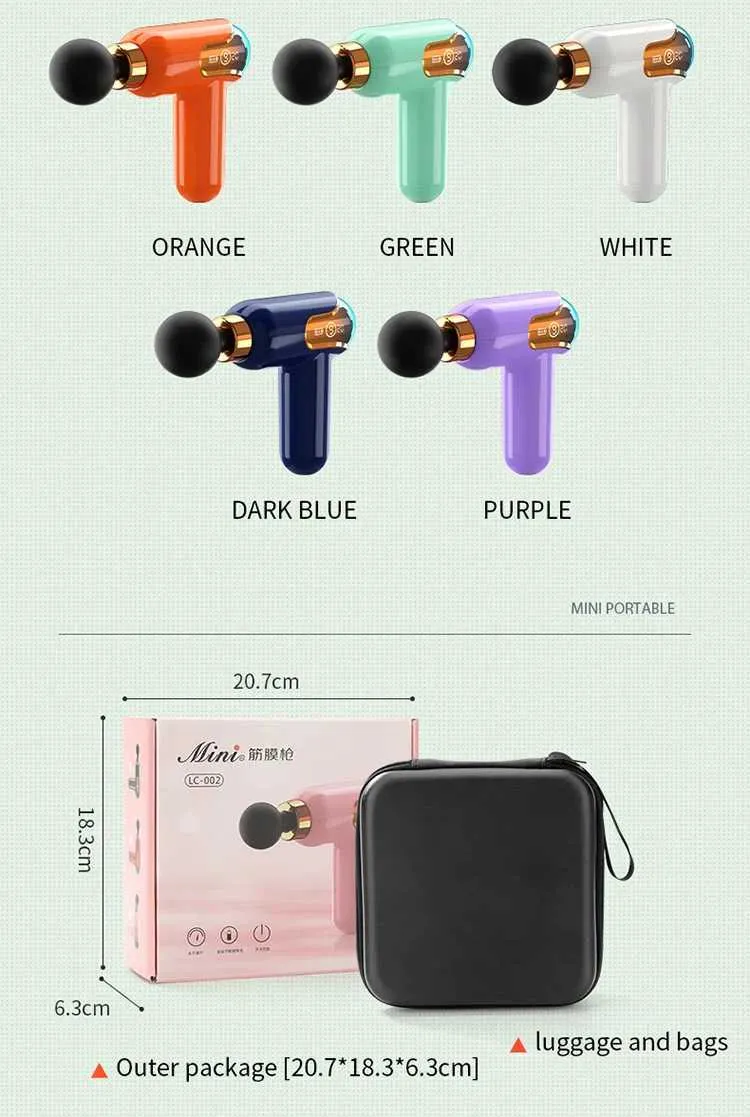 Compact massagepistool - Draagbare spierverlichting_voghion.com