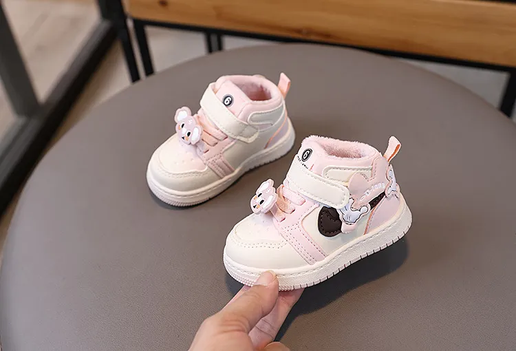 Scarpe per bambini, carine, da cartone animato, casual, adorabili, con suola morbida, per neonati, invernali, alla moda, antiscivolo, taglie 16 -_voghion.com