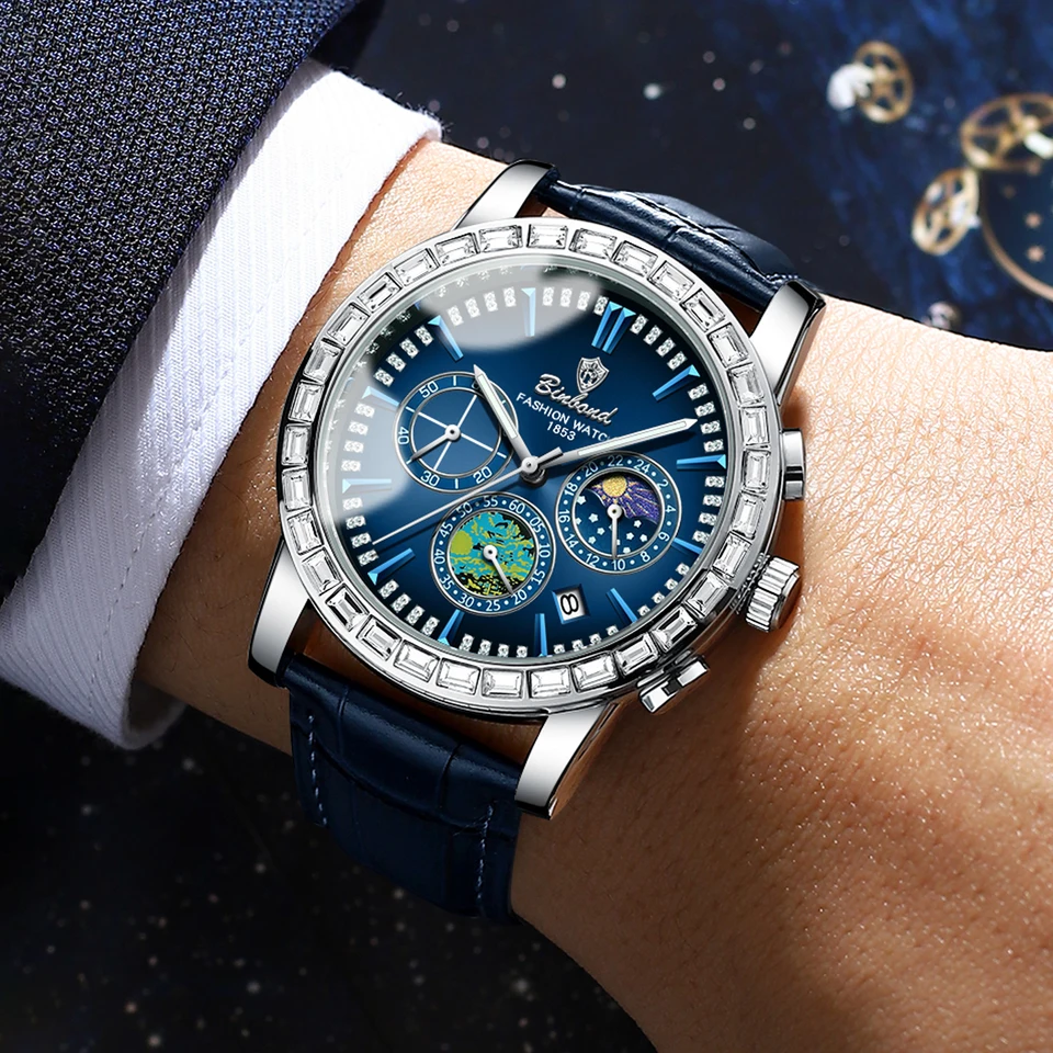 Men's Quartz Chronograph Watch Luminous Waterproof Luxury Casual_voghion.com