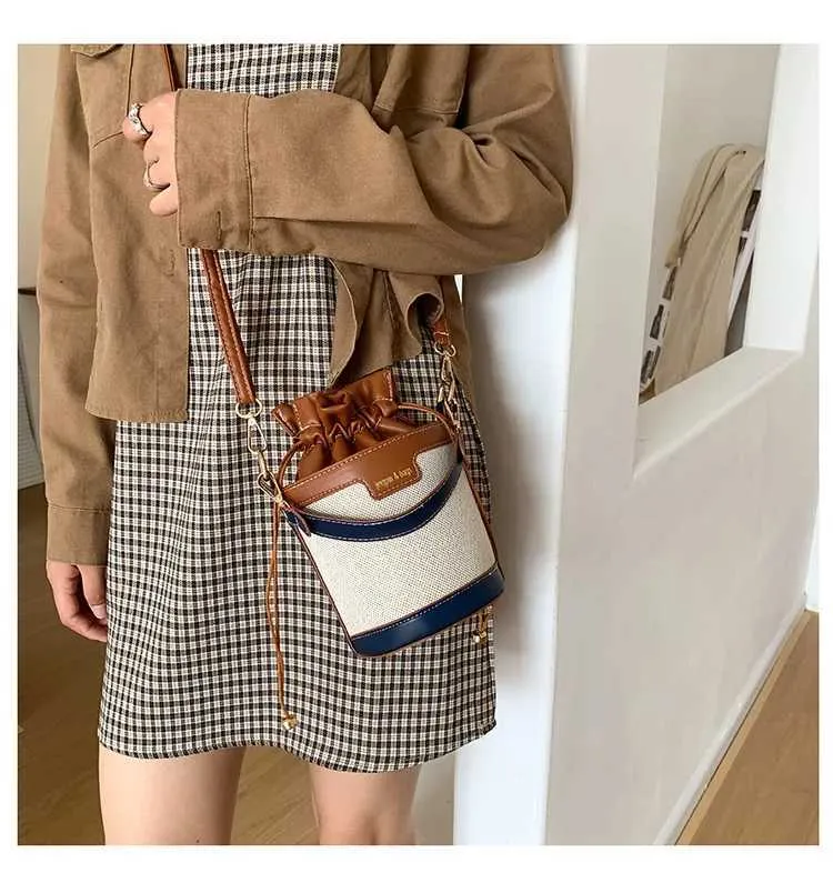 Damen Umhängetasche Cyder PU Leder Bucket Crossbody Bag Lässige Drstring Handtaschen Geldbörse für Reisen Shoppin241104_voghion.com
