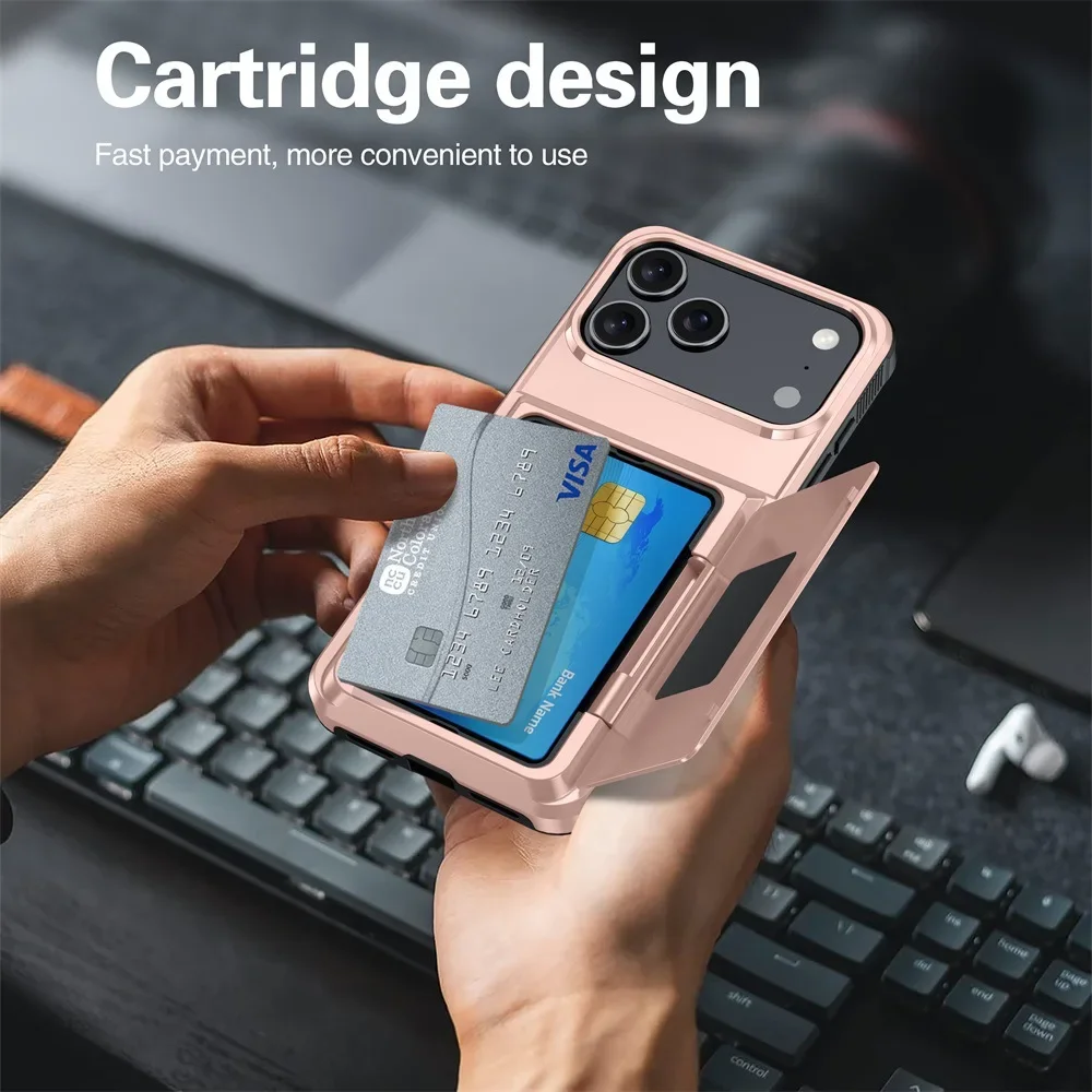 Heavy Duty Wallet Phone Case For Iphone Protective Cover_voghion.com