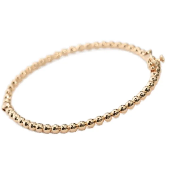 Fashion Perlee Bangle Designer Plated Sier Bracelet Charm Snake Chain High Quality Bead Bracelets For Womens Vintage_voghion.com