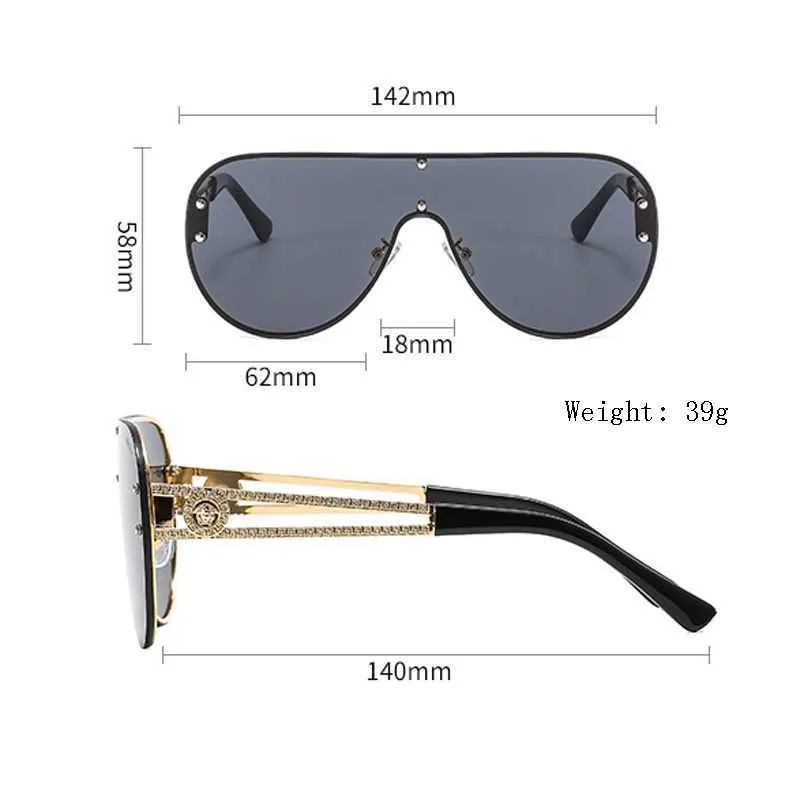 Lunettes de soleil sans bordure à verres intégrés pour hommes et femmes de la marque Versage_voghion.com
